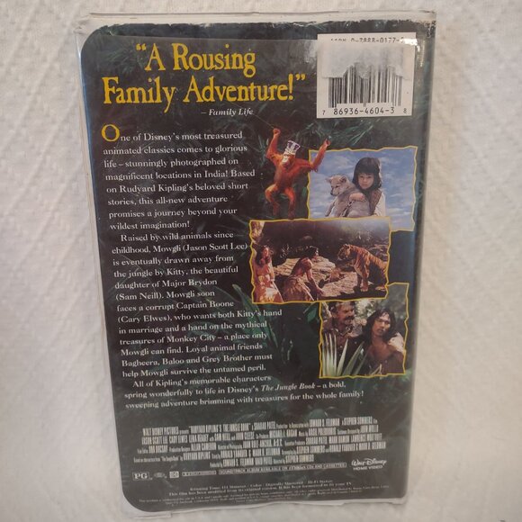 Disney Live Action Jungle Book VHS 1994 Hard Case - Picture 2 of 10